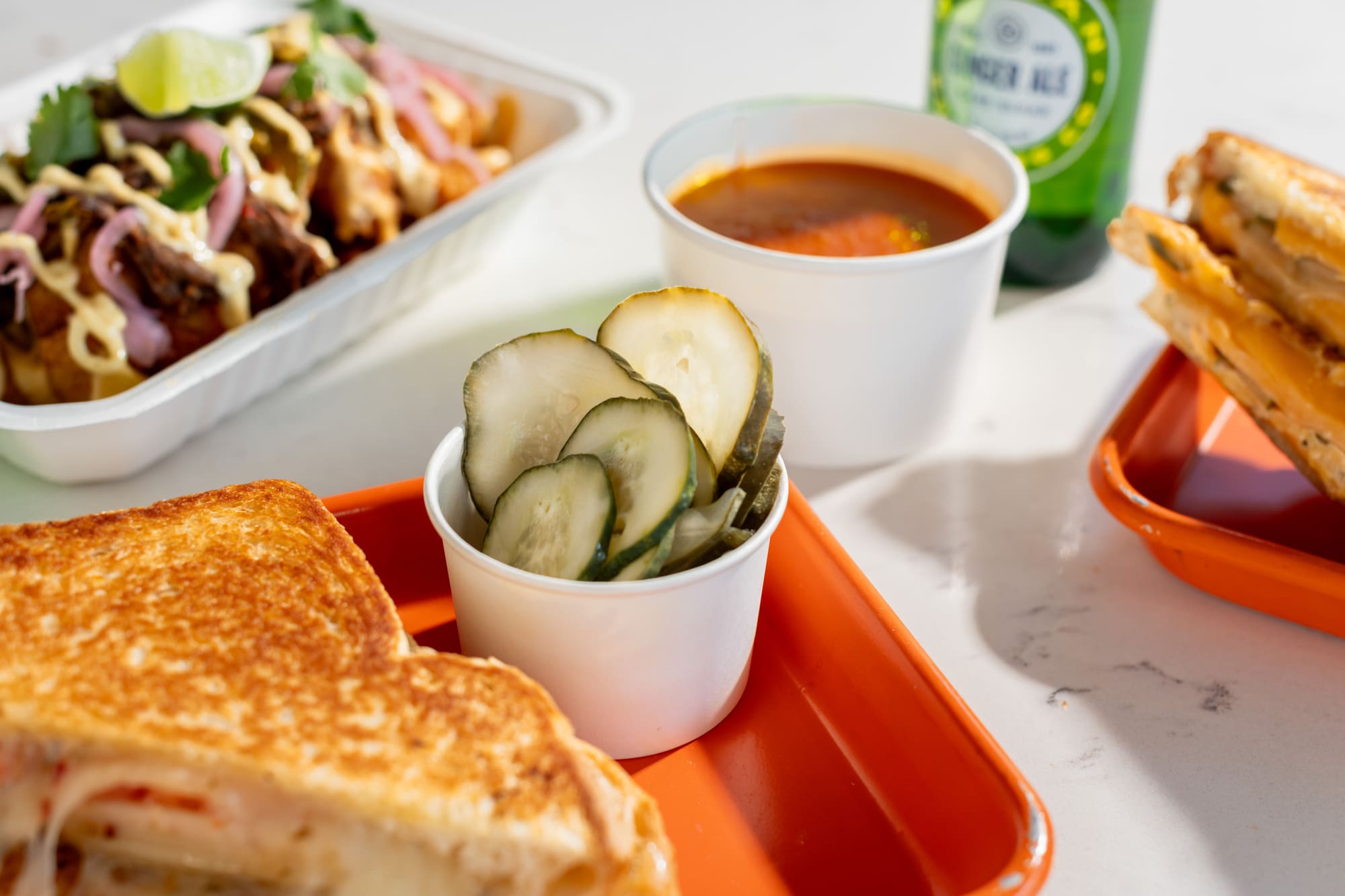 The Grilled Cheeserie menu spread